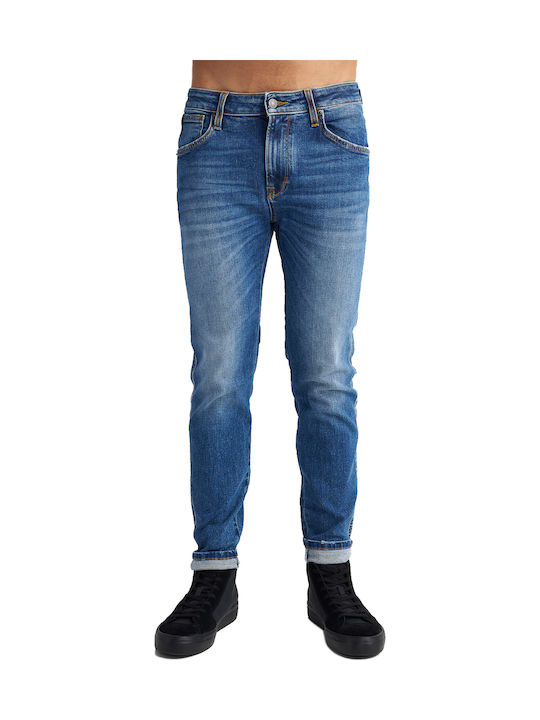 Men's Jeans Pants Elastic Tapered Slim Fit Sapphire