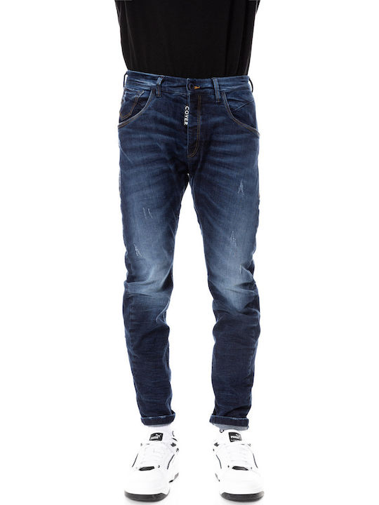 Herren Jeanshose Elastisches Loose Anwendung Blau