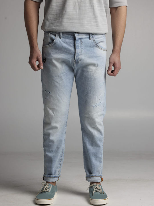 Men's Jeans Pants Elastic with Slim Fit Denim