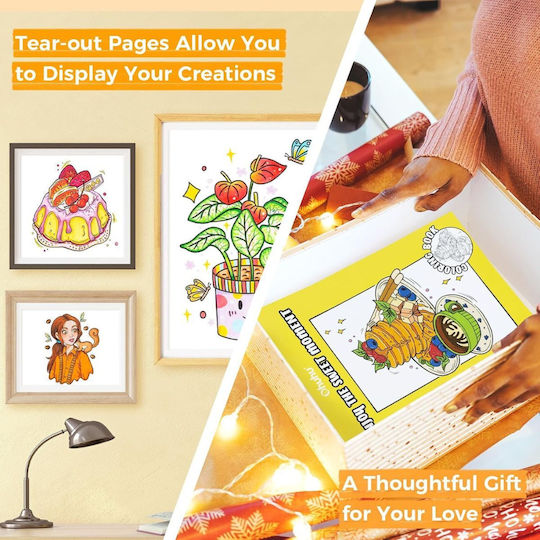 Βιβλίo Ζωγραφικής Ohuhu Bleedproof Coloring Book My Simple Pleasure