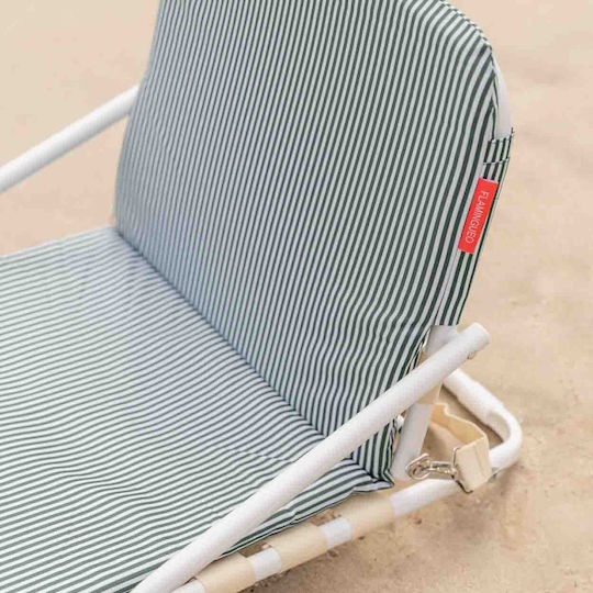 Flamingueo Chair Beach Aluminium Green 51x64.5x46cm
