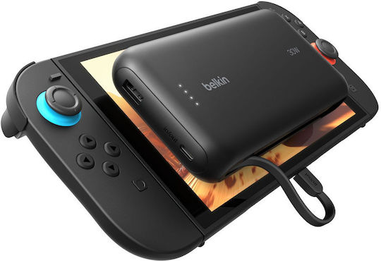 Belkin 20K (30W) for Nintendo Switch 2 Power Bank 20000mAh 30W με Θύρα USB-A και Θύρα USB-C Power Delivery Μαύρο