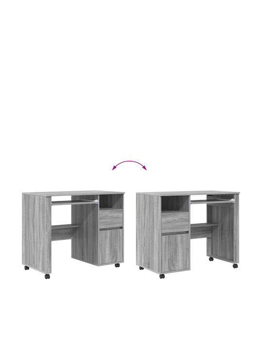 Computer Büro Holz Grey Sonoma 91x50x77cm