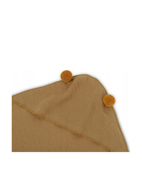 Sensillo Baby Hooded Towel Brown 75x75cm