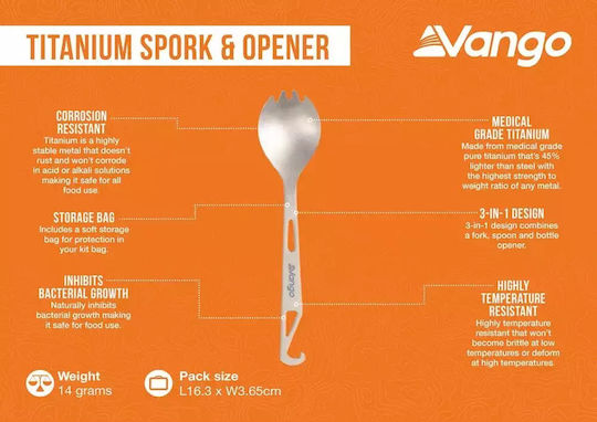 Vango Titanium Spork Opener Titanium