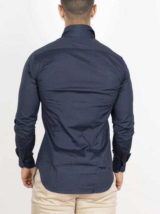 Xacus Πουκαμισο Μπλε Σκουρο Regular Fit 558310-16113.002