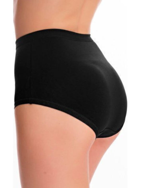 Talie înaltă Femeie Slip Negru