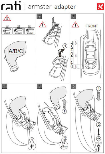 Βάση Τεμπέλη Ειδική Toyota Gt 86 12-21 Armster Rati 1 Τεμάχιο 0027498
