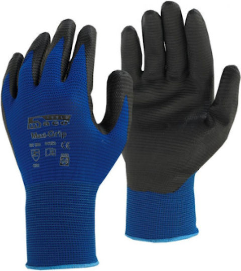 Maco GRIP Gloves for Work Garden Blue Nitrile 1pcs