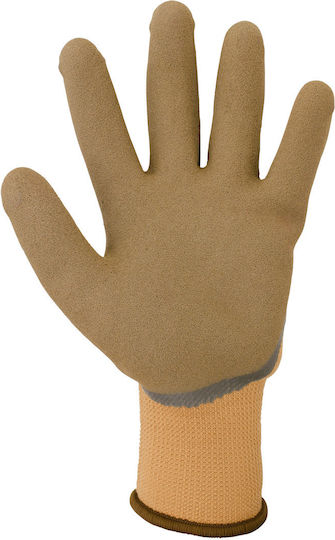 Galaxy Safety Solutions Galaxy Leo Gloves for Work Brown Latex/Cotton 1pcs