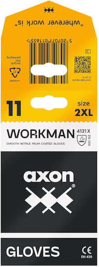 Axon Γάντια Εργασίας Γκρι Νιτριλίου