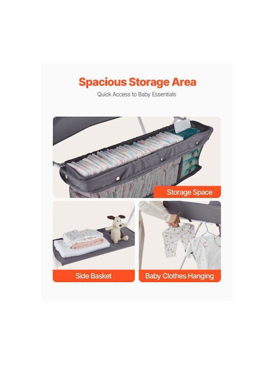 Grau 84.8x74.5x103cm Baby Wickelkommode