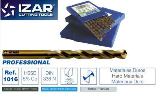 Izar Bohrer Cobaltium mit Zylindrischem Schaft für Metall 7.5mm