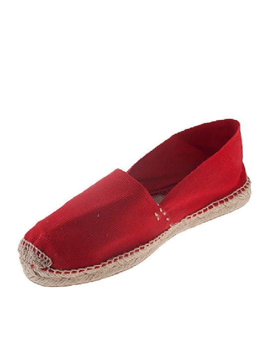 Women's Fabric Espadrilles Red