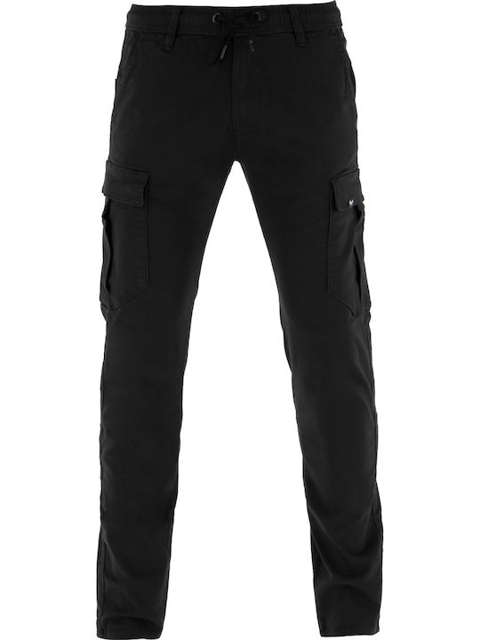 Reflex Easy Παντελόνι Cargo σε Κανονική Εφαρμογή Black