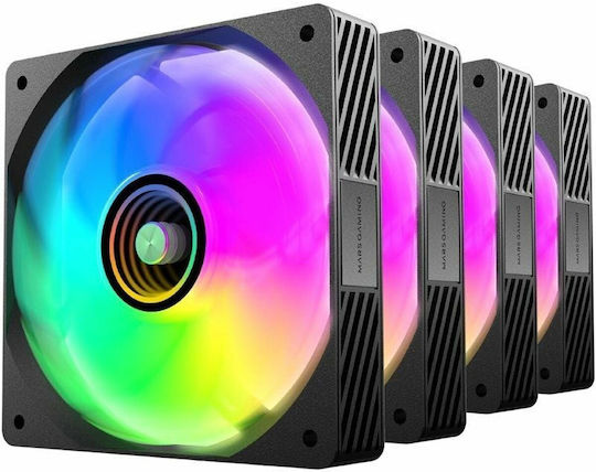 Mars Gaming MFSI4KIT Case Fan 120mm με RGB Φωτισμό