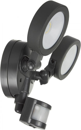 Maclean Energy Водоустойчив LED Прожектор 20W Неутрално Бяло 4000K с Motion Sensor IP65