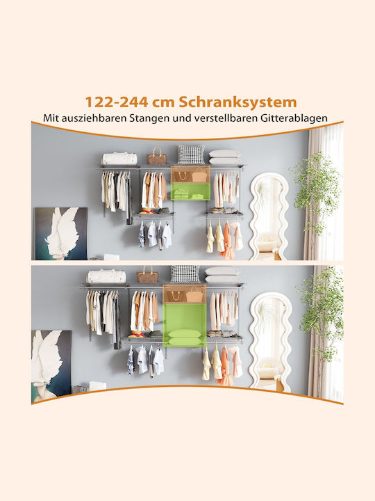 Costway Kleiderständer Gray
