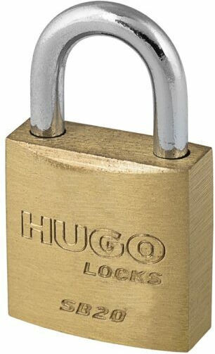 Hugo Locks SB30 Μπρούτζινο Λουκέτο Πέταλο με Κλειδί 30mm 4τμχ