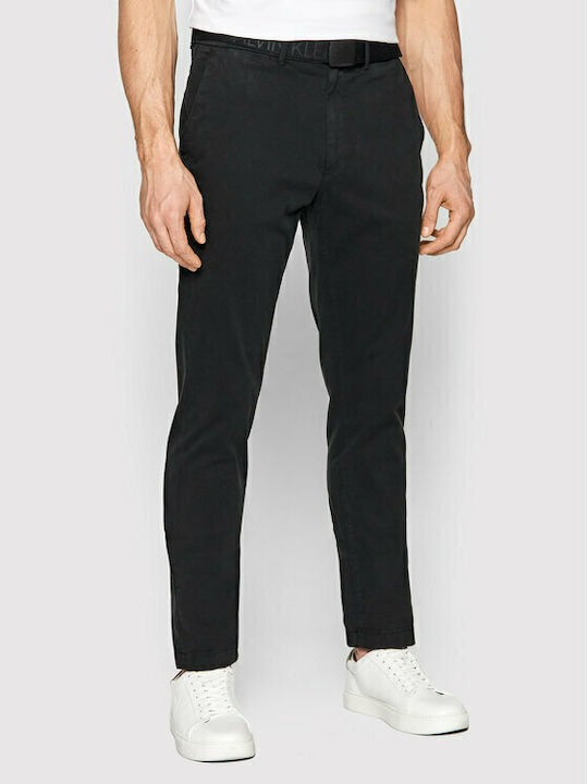 Παντελόνι Chino Ελαστικό σε Slim Εφαρμογή Μαύρο