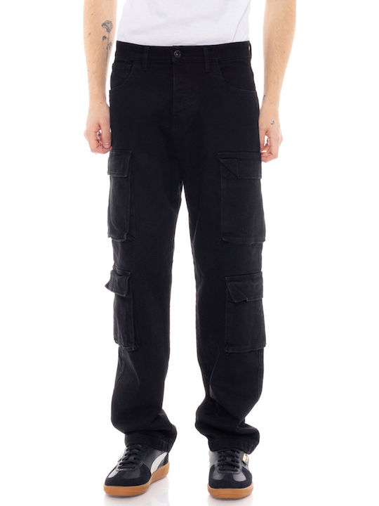 Hose Cargo in Weitem Schnitt Black