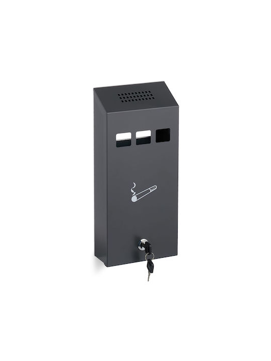 Cenușare Outdoor Dimensiuni 32.5 X 15 X 6 Cm Antracit Relaxdays