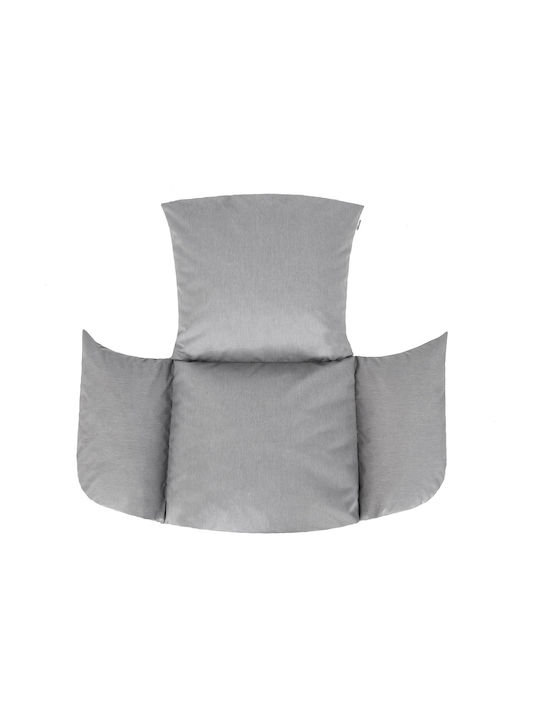 Garden Chair Cushion with Backrest Gray