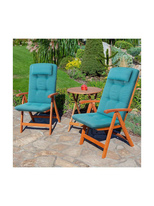 Garden Chair Cushion with Backrest Blue