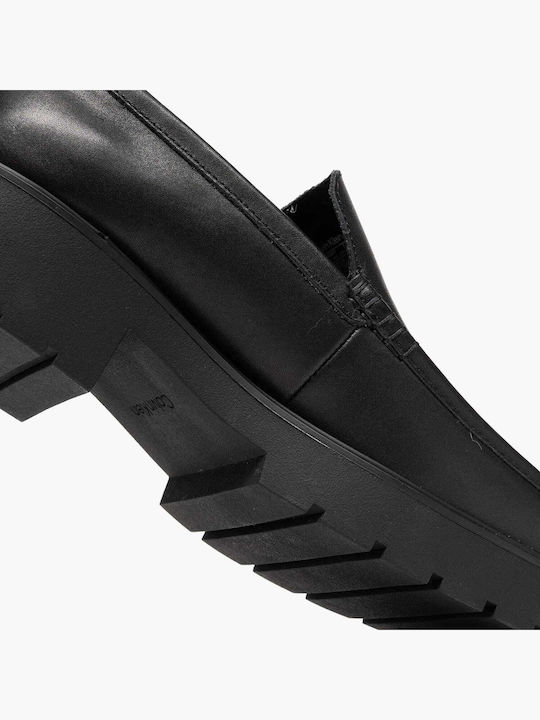 Leder Pumps Schwarz