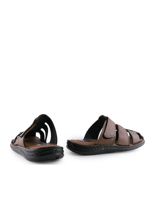 670021 Mondo Herrensandalen Sommerliche Pantoffeln Tabac Braun