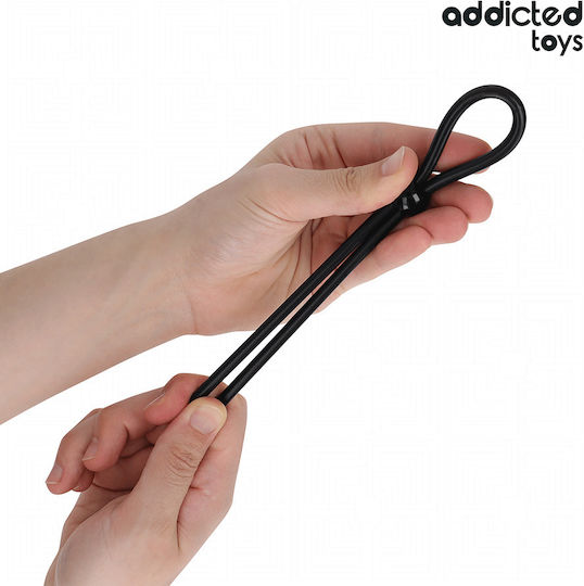 Addicted Toys Inel Pentru Penis Din Silicon Negru