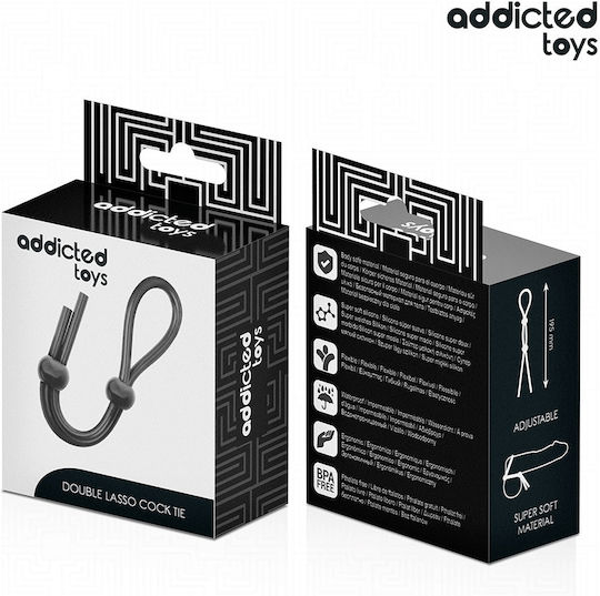 Addicted Toys Double Black Silicone Cock Ring