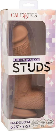 Calexotics Glass Dildo with Balls and Suction Cup Brown 16cm