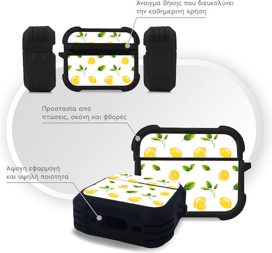 Sonique Fruit Series Θήκη Σιλικόνης σε Κίτρινο χρώμα για Apple AirPods Pro