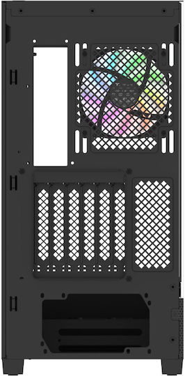 Thermaltake View 290 TG Gaming Mikro-Turm Computergehäuse mit Seitenfenster und RGB-Beleuchtung Schwarz