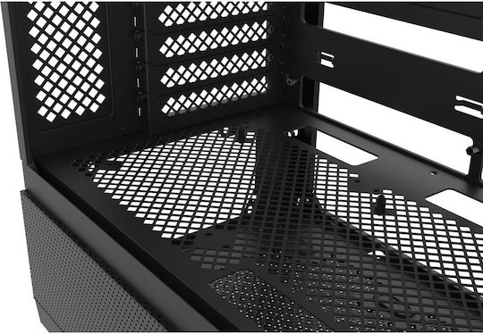 Thermaltake View 290 TG Gaming Mikro-Turm Computergehäuse mit Seitenfenster und RGB-Beleuchtung Schwarz