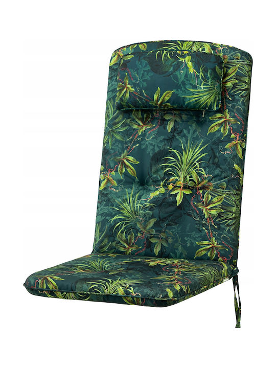 Garden Chair Cushion with Backrest Green Grass