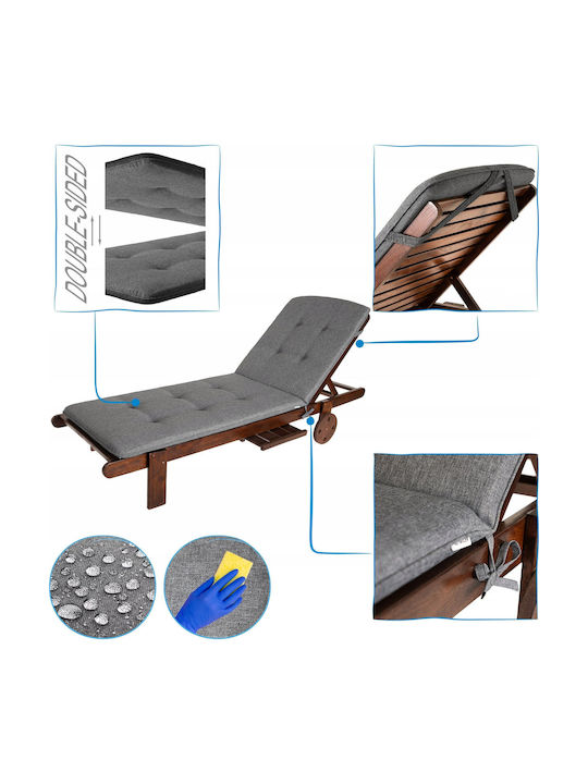Garden Chair Cushion with Backrest Graphite