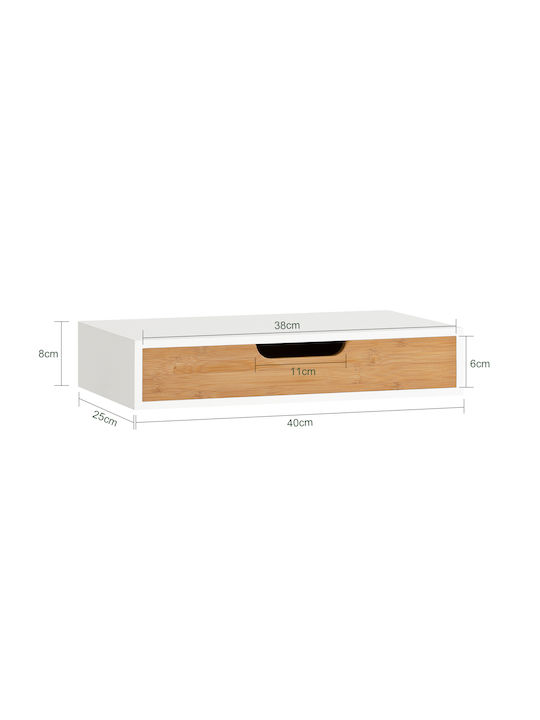Ράφι Τοίχου Ξύλου 40x24.5x8εκ.
