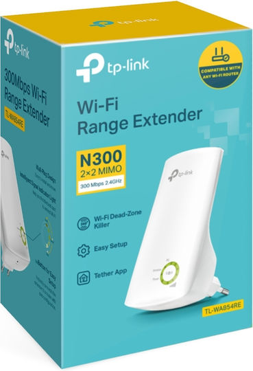 TP-LINK TL-WA854RE v1 WiFi Extender Single Band (2.4GHz) 300Mbps