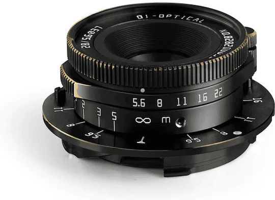TTArtisan Obiectiv Foto Cadru Complet 28mm f/5.6 Fix Pentru Montaj Leica M Negru