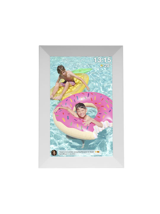 Denver Frameo PFF-1024 Digital Photo Frame with Touch Screen 10.1" Resolution 1280x800 with WiFi White PFF-1024WMK2
