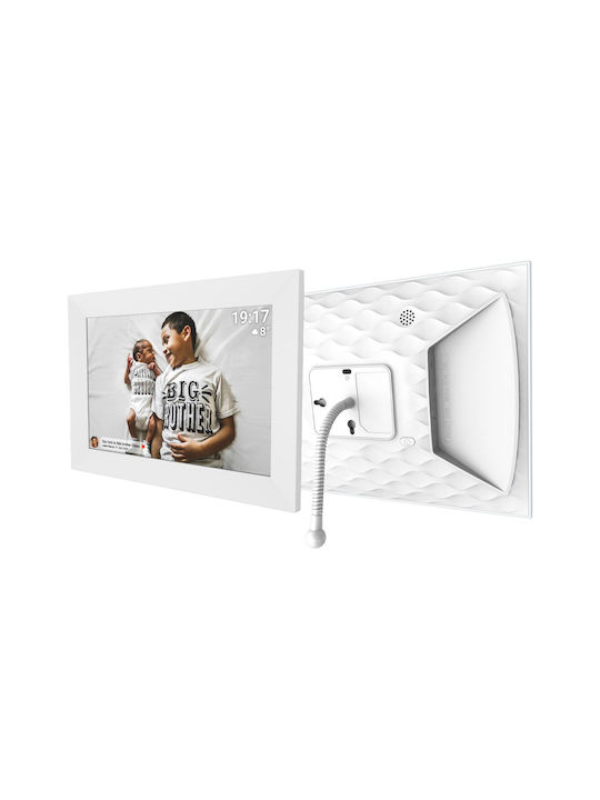 Denver Frameo Pff-1026 Ψηφιακή Κορνίζα 10.1" Ανάλυσης 1280x800 Λευκή 119101040490