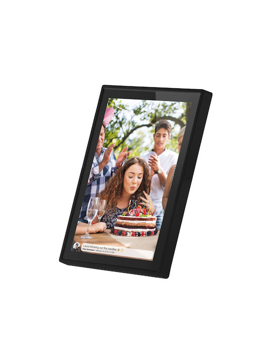 Denver PFF-1021 Digital Photo Frame with Touch Screen 10.1" Resolution 1280x800 with WiFi Black 119101040190