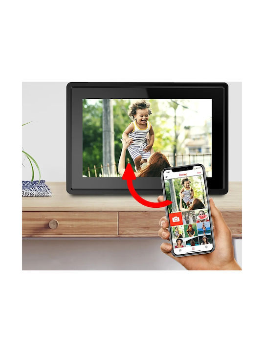 Denver PFF-1021 Digital Photo Frame with Touch Screen 10.1" Resolution 1280x800 with WiFi Black 119101040190