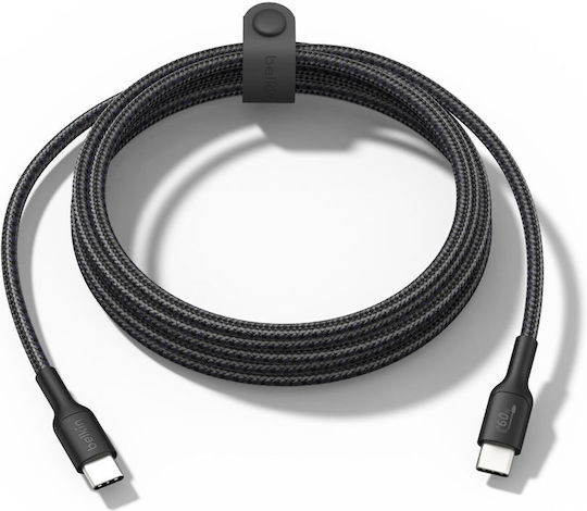 Belkin Braided USB 2.0 Cable USB-C Male - USB-C 60W PD Black 2m ENA008hq2MBK