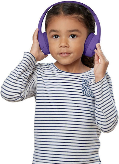 Belkin Soundform Mini Wireless / Wired Kids' On Ear Headphones With 3 Hours Playing Time Purple