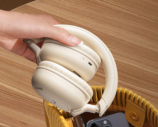 Remax RB-560HB Fără fir Bluetooth Over Ear Căști cu 4 ore de Funcționare Bej