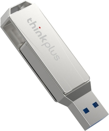 Lenovo ThinkPlus MU252 128GB USB 3.1 Stick cu conexiune USB-A & USB-C Gri
