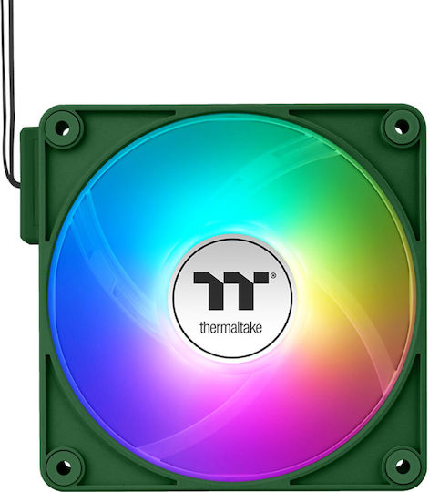 Thermaltake CT120 EX Ventilatoare Pentru Carcasă (2000rpm) cu Iluminare ARGB și Conexiune 4-Pin PWM 3 Buc Verde Racing